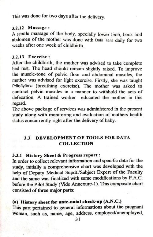 A Scientific Study of Management of Puerperium Through Ayurveda